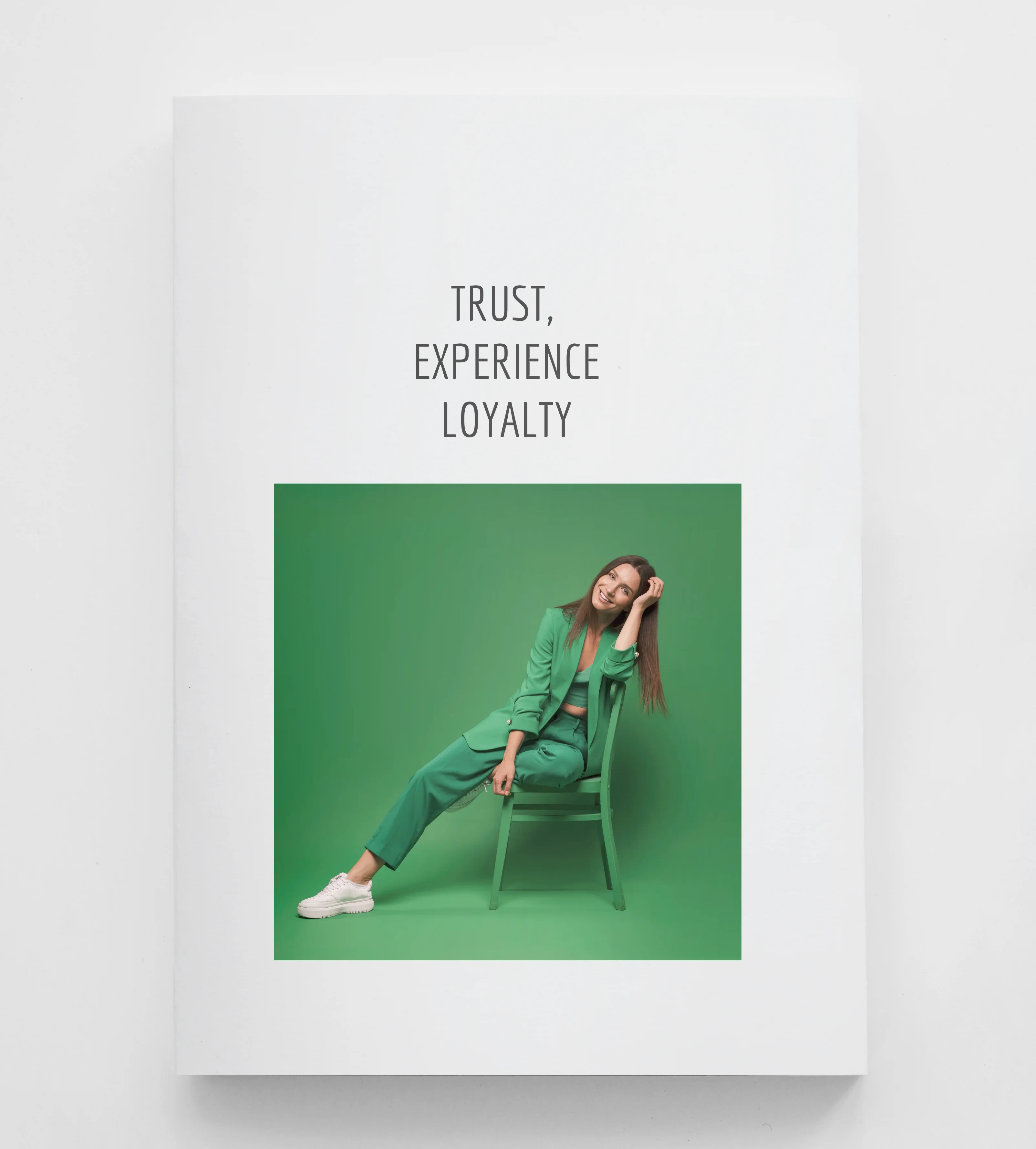 Minimal clean typography book